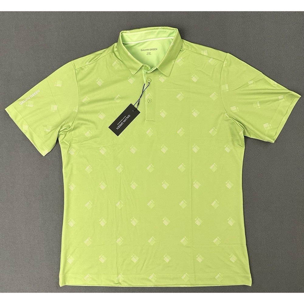 Galvin Green Mens Memo Shirt Fresh Green Size Large